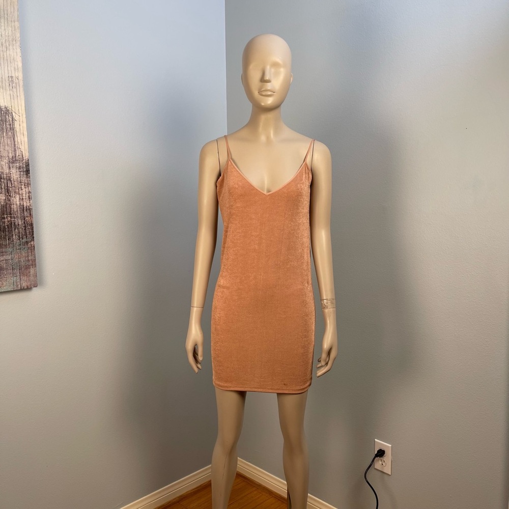 Zara blush light pink Slip Dress